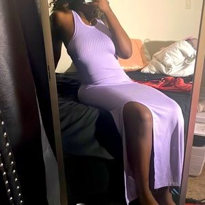 Fashion nova maxi light purple dress